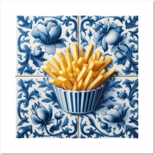 Delft Tile With Fast Food No.7 Posters and Art